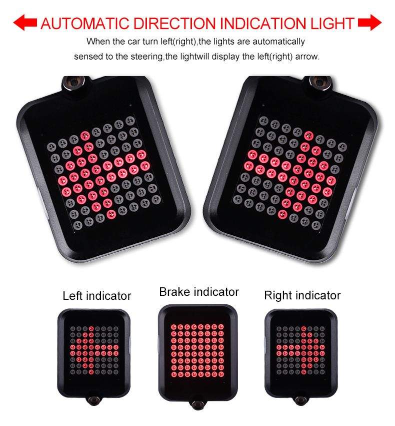 Vélo entièrement intelligent, direction, freinage, feux arrière, chargement USB, VTT, feux d'avertissement de sécurité pour vélo_voghion.com