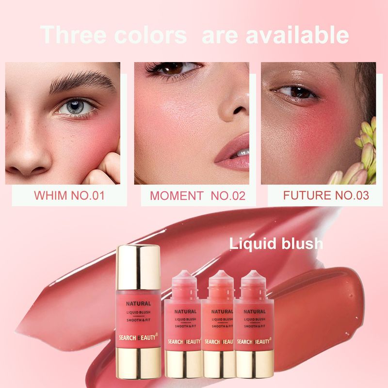 Blush SEARCH BEAUTY New Small Dropper Liquid Blush Waterproof And Sweat Proof Small Portable Blush_voghion.com