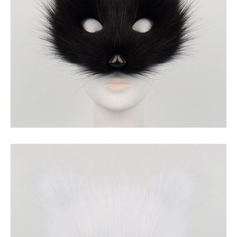 Simulation Plush Simulation Adult Mask Cosplay Halloween Ball Accessories Performance Props_voghion.com
