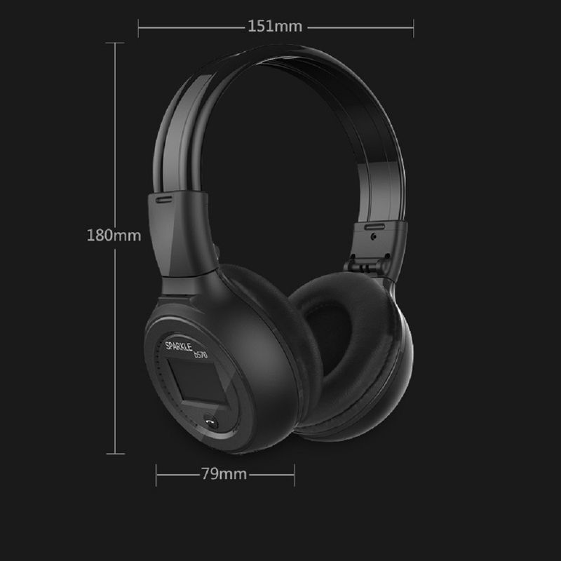 Cuffie wireless radio over-ear compatibili con Bluetooth, auricolari stereo per computer e telefono, supporto audio FM._voghion.com