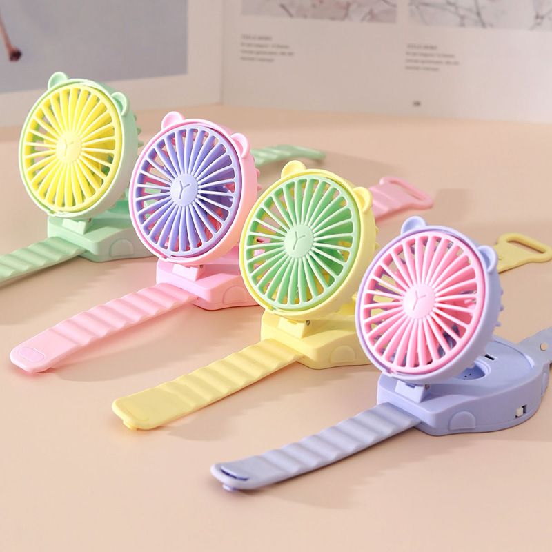 Orologio da polso per bambini in stile celebrità di Internet, mini ventilatore tascabile portatile da esterno con batteria a secco_voghion.com