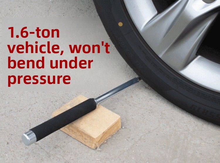 Wybijak szyb samochodowych Hummer z litego stopu wolframu i manganu, trzyczęściowy, teleskopowy, montowany w samochodzie, do pieszych wędrówek_voghion.com