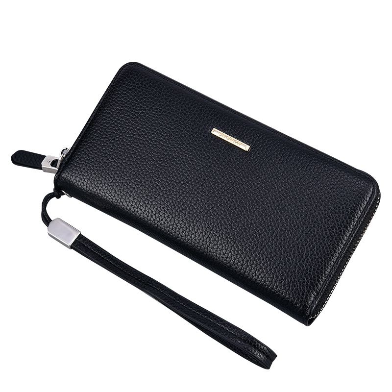 Production Of New Fashion Clutch Business Men's Long Multi-Functional Phone Card Holder Bag_voghion.com