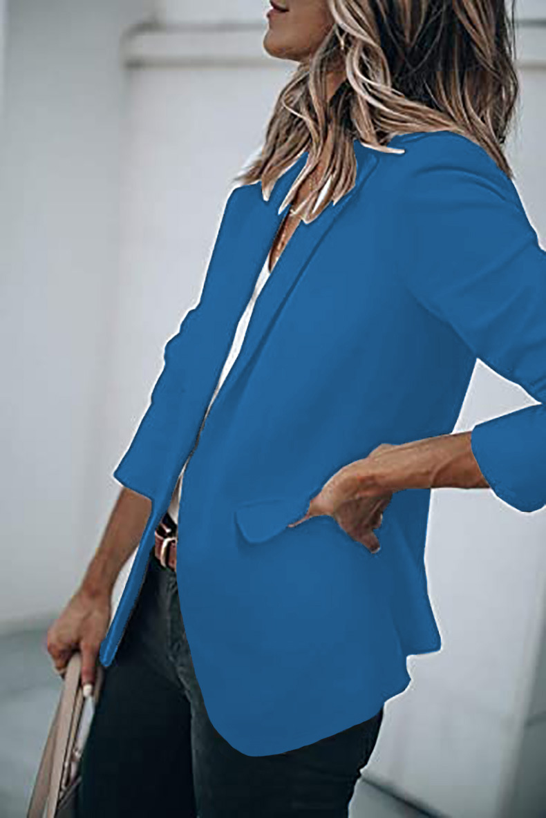 Giacca autunno nuovo temperamento da donna a maniche lunghe con colletto monopetto_voghion.com