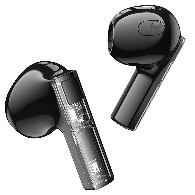 Music Festival BW23 New Transparent Bluetooth Small Crystal Color TWS Sports Running Music Earphones_voghion.com