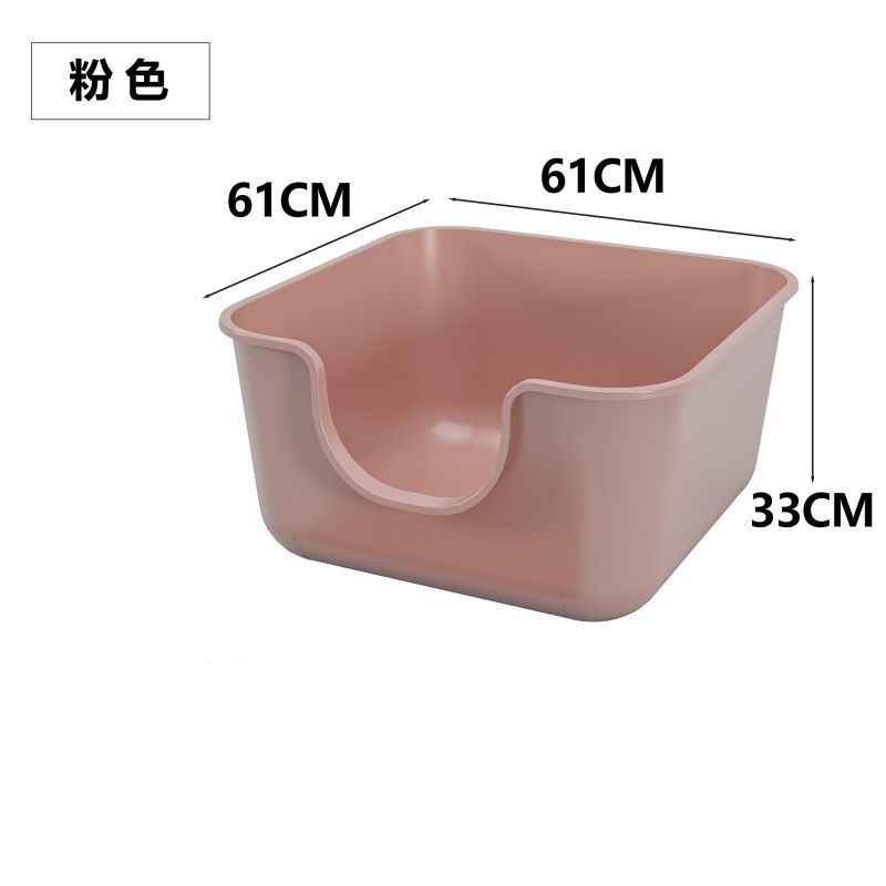 Katzentoilette, extra groß, offen, halbgeschlossen, spritzwassergeschützt, für Maine-Coon-Katzen_voghion.com