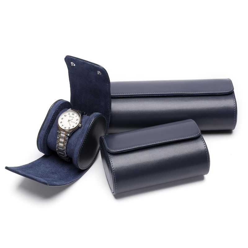 Portable Watch Box High Grade Leather Black Watch Storage Box Dustproof And Drop Proof Multifunctional Portable Watch Bag_voghion.com