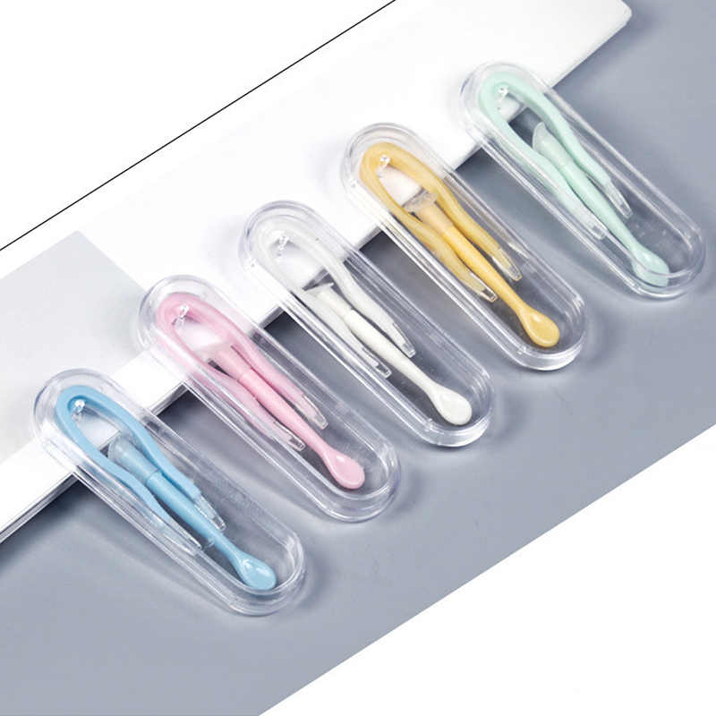 1 Set Portable Contact Lens Inserter Wearing Tool Special Contact Lenses Tweezers Suction Stick Kit Women Eyes es_voghion.com