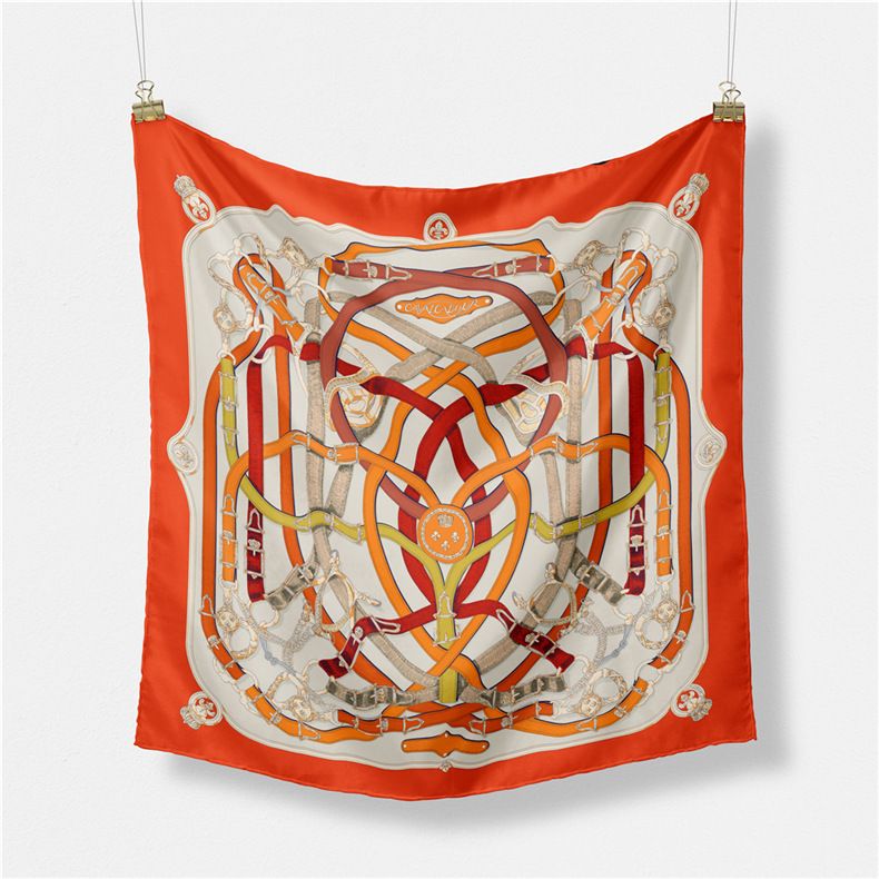 Nuova fascia per capelli in seta twill a catena 2024 Malaysia Fashion 53 cm piccola sciarpa quadrata_voghion.com