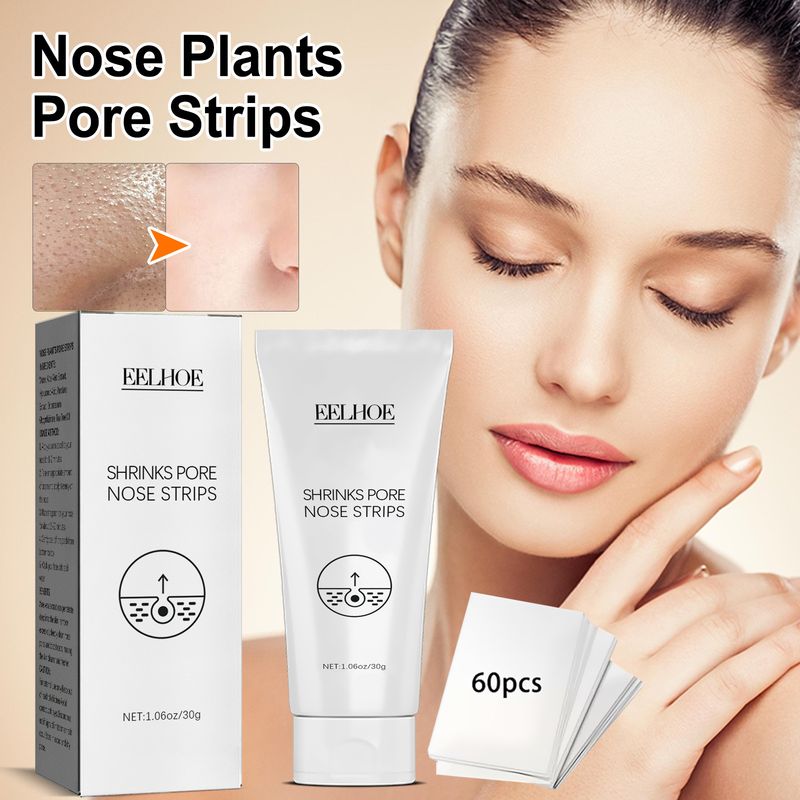 Maschera EELHOE Set per la cura della zona T con olio per l'acne e punti neri per la pulizia del naso alla fragola_voghion.com