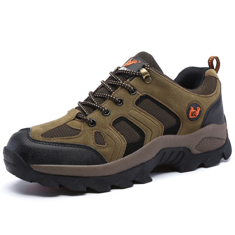 Men's Outdoor Sports Casual Hiking Breathable Thick Sole Wear-resistant Non-slip Waterproof Large Size With Fleece_voghion.com