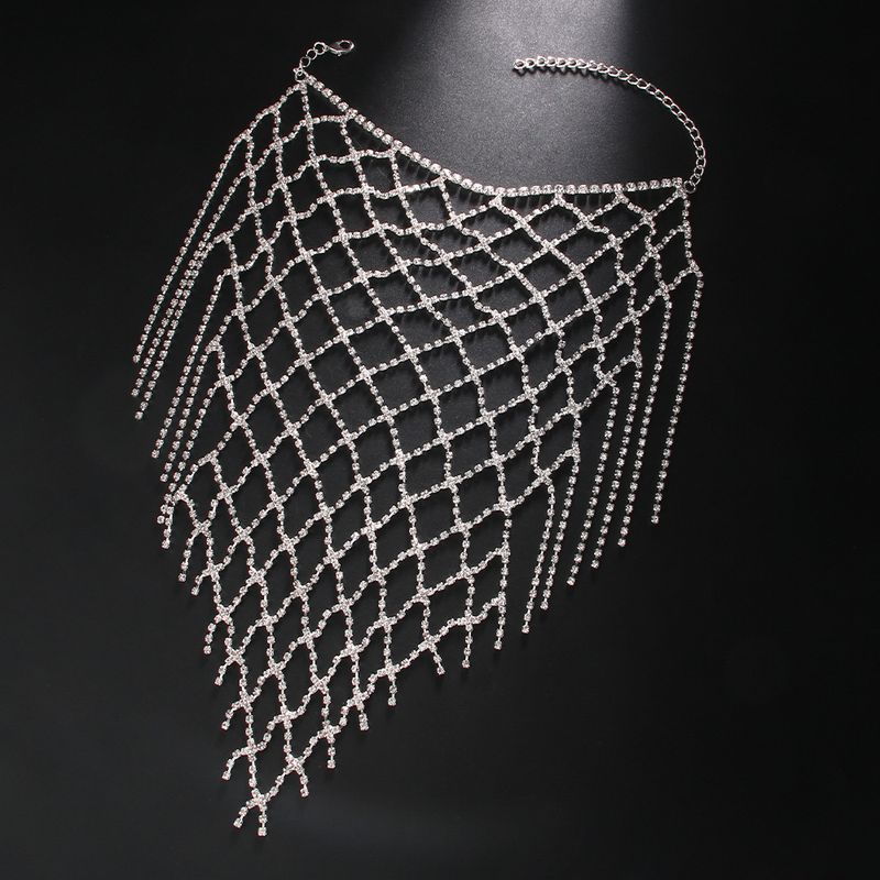 Neues Fußkettchen mit Strassfransen, europäisches und amerikanisches glänzendes Luxus-Fußkettchen mit High Heels_voghion.com