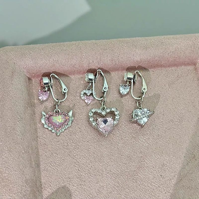 Meerjungfrau-Prinzessin, Opal, Bauchnabelring mit Herz-Design, kein Piercing erforderlich, heißes Mädchen, vielseitig, süß, einfach_voghion.com