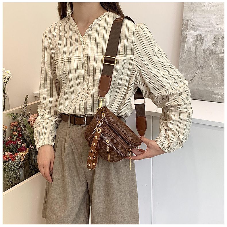 Neue modische und vielseitige gewebte Umhängetasche für Damen, Brusttasche, heißer Verkauf, Freizeittasche_voghion.com
