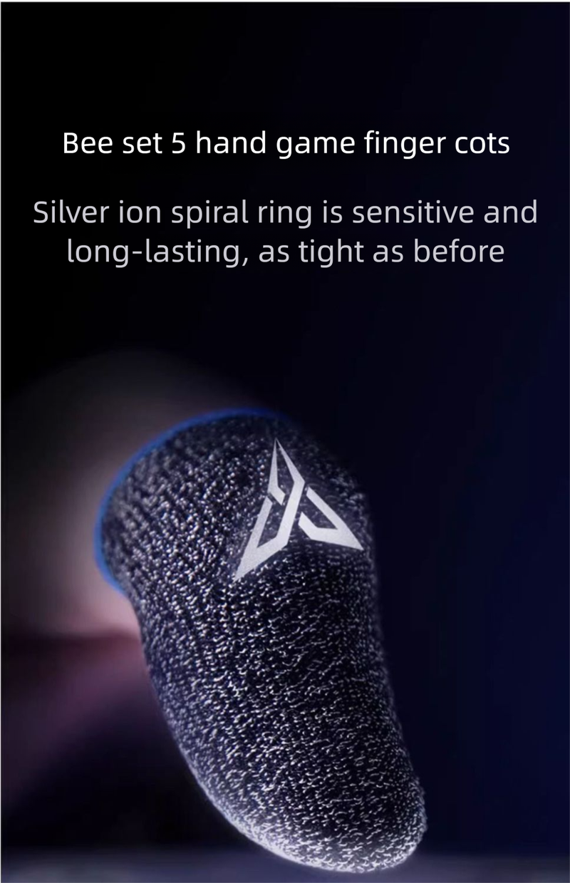 Flydigi Bee 5 Silver Fiber Version King Of Glory PUBG Finger Game Sweatproof Anti-Slip Professional E-Sports Ultra-Thin_voghion.com