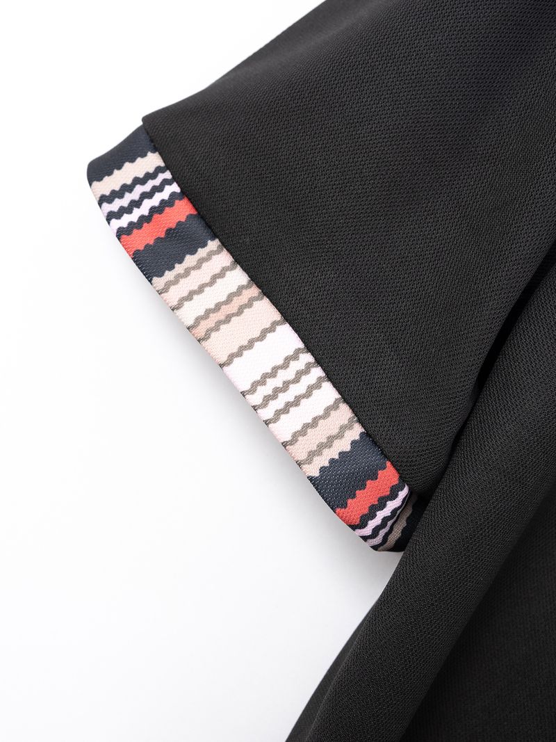 Abbigliamento da uomo, nuova maglietta casual versatile con tasca sul petto e bottoni abbinati al colore, polo_voghion.com