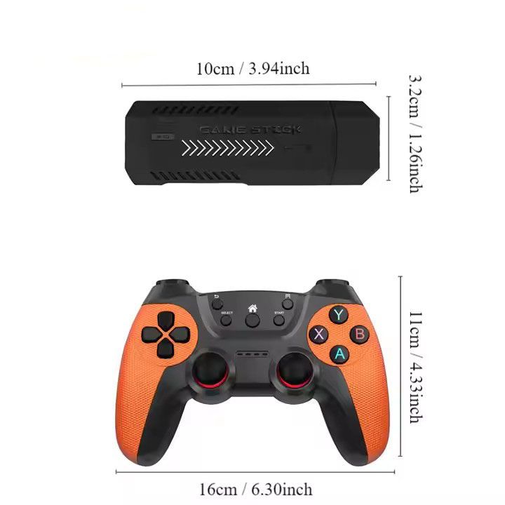 Game X2 Ultra High Definition Home Gaming Arcade Wireless TV Game Console Dual Controller_voghion.com