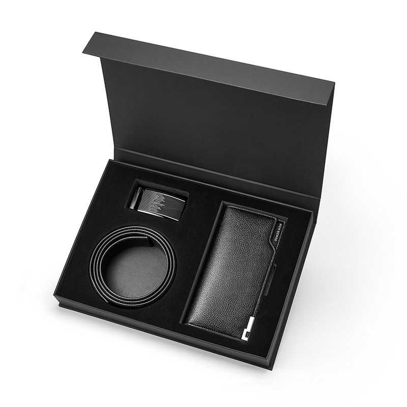Gürtel-Geldbörsen-Set, Business-Geschenk, Gürtel, Herrengeschenk für Vater und Ehemann, High-End-Geschenk, Hosengürtel, automatische Schnalle, Geschenk_voghion.com