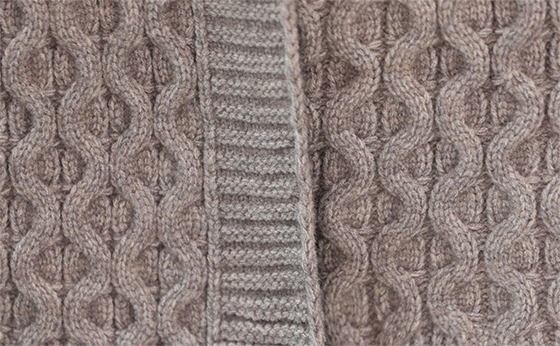 Winter Clothes Women Solid Single Breasted Long Sleeved Coat Knitted Cardigan Oversized Cardigan Thick Sweaters for_voghion.com