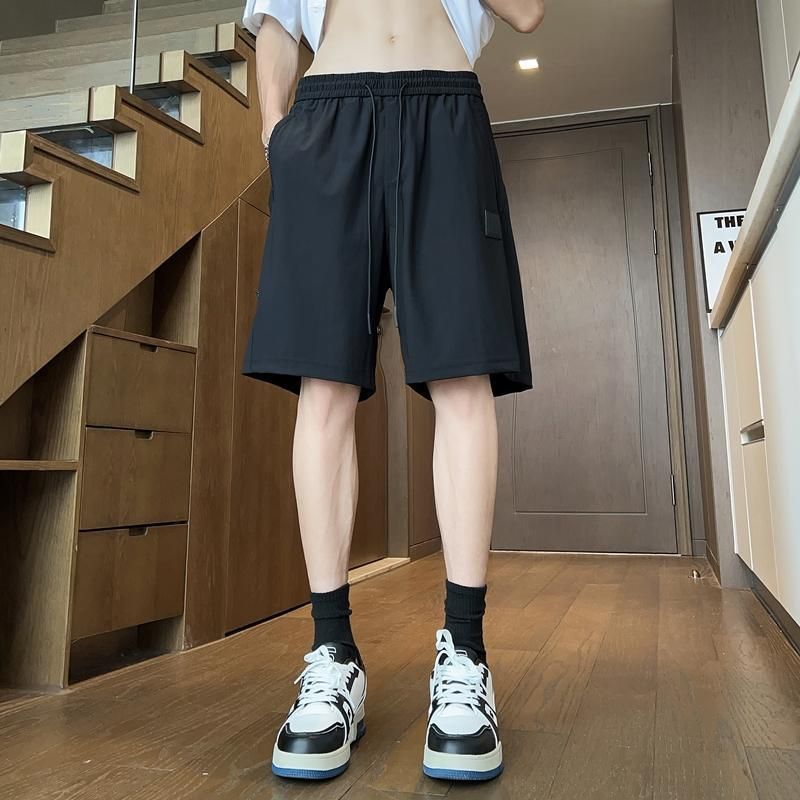 Funktionelle wasserdichte Arbeitsshorts für Herren, dünn für den Sommer, Übergröße, mittlere Länge, lockere amerikanische Freizeithose mit fünf Vierteln_voghion.com