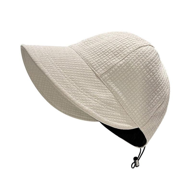 New Arrivals Foldable Wide Brim Women Adjustable Portable Outdoor Beach Bucket Hat Summer Sun Protection Visors Fisherman Cap Panama_voghion.com