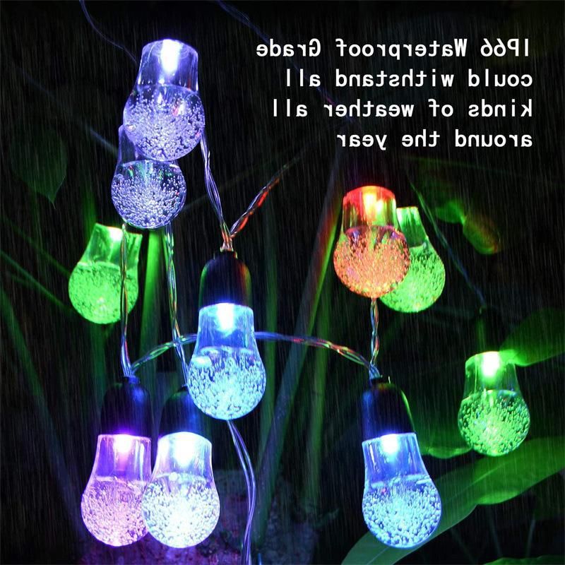 Outdoor Wasserdicht 30led Kristall Ball String Licht G40 Garten Dekoration String Licht Solar Bubble Ball Licht String_voghion.com