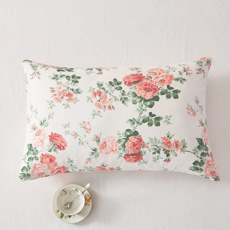 Set copripiumino 3 pezzi - Set di biancheria da letto in poliestere spazzolato con stampa floreale, ultra morbido, matrimoniale king size, 2 federe, antipiega e traspirante_voghion.com