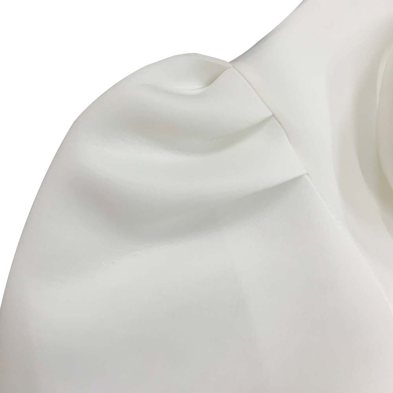 Rochie de banchet pentru femei de marime mare de vara nou bowknot doamnelor de culoare solida fusta cu maneca scurta _voghion.com