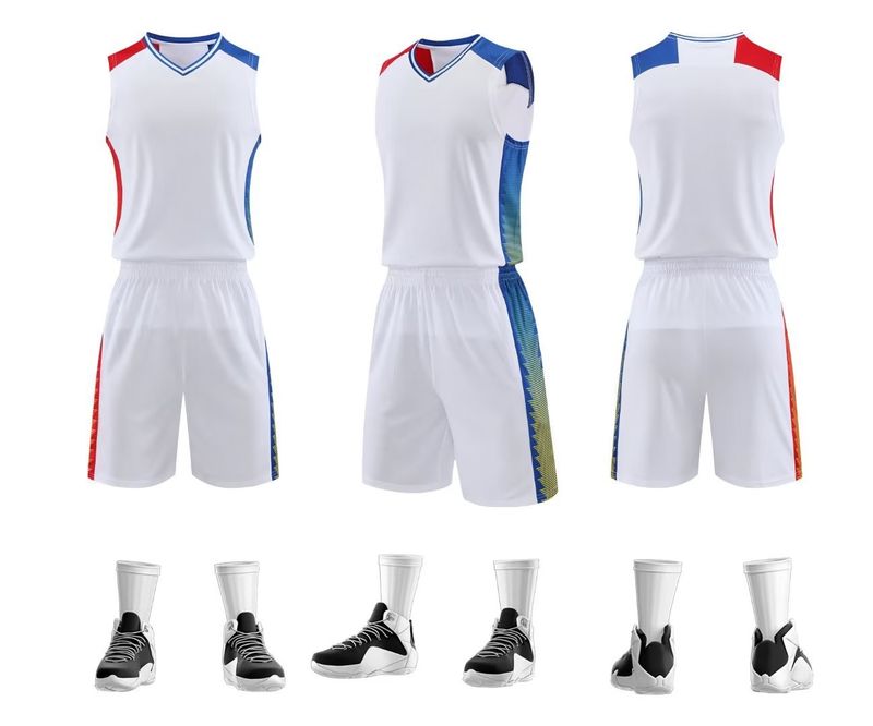 Ensemble de combinaison de basket-ball, maillot imprimé tendance pour hommes, gilet de camp d'entraînement, uniforme d'équipe de compétition étudiante, achat groupé_voghion.com