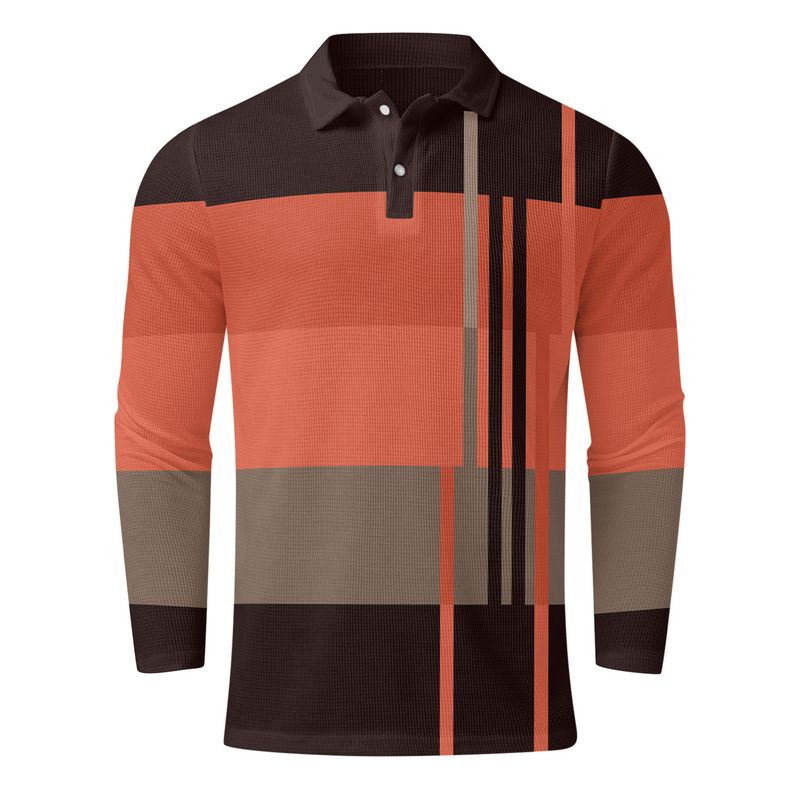 Unschlagbare Qualität Ins2024 Spring Button Langarm Herren Sport Poloshirt_voghion.com