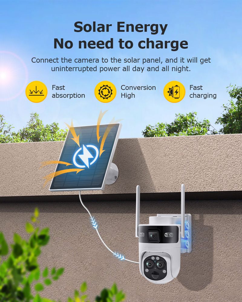 Security Cameras Exclusive New Solar Surveillance 4G Camera 15x Zoom Wireless Night Vision HD Camera Ball Machine_voghion.com