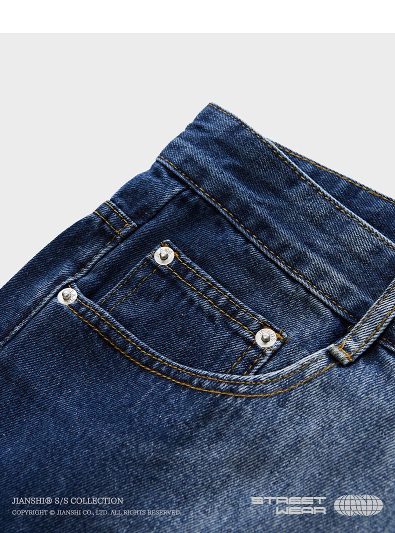 Herren-Bootcut-Jeans im Used-Look – Retro-Jeanshose mit lockerer Passform und weitem Bein (S-XL, Schwarz, Grau und Blau)_voghion.com