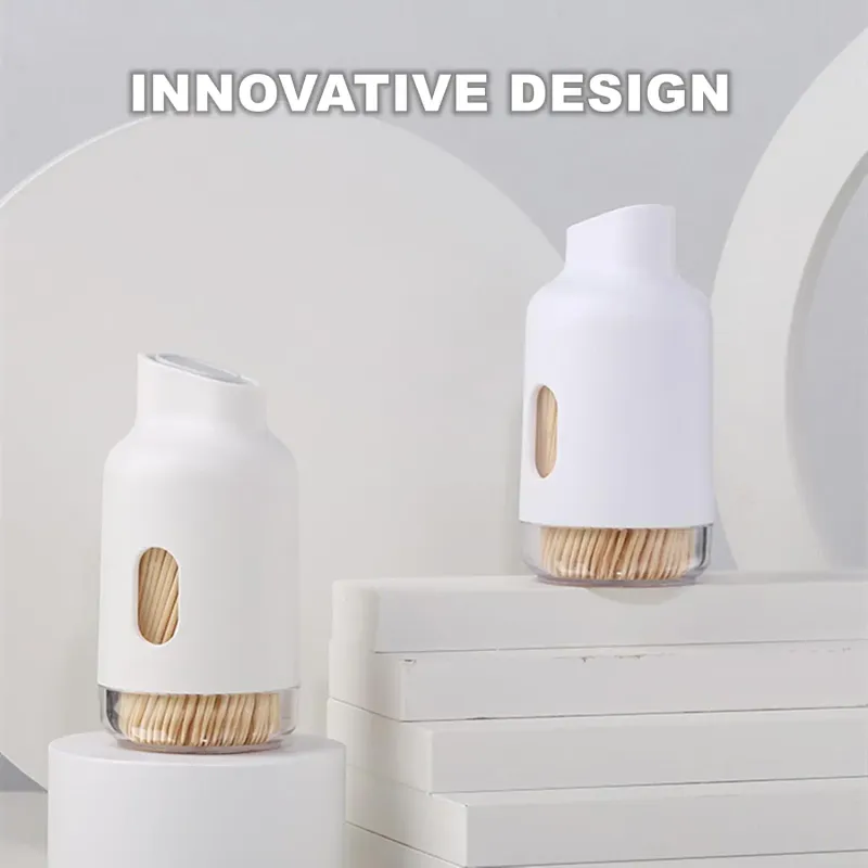 Eleganter Zahnstocherspender, tragbare und wiederverwendbare Zahnstocherbox, fasst ca. 600 Zahnstocher – ideales Weihnachtsgeschenk_voghion.com