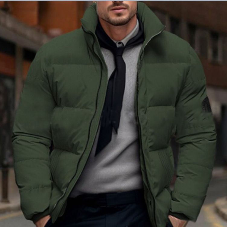 Autumn And Winter Thick Coat, Men's European Labeled Bread Jacket, Casual Plus Size Cotton Jacket_voghion.com