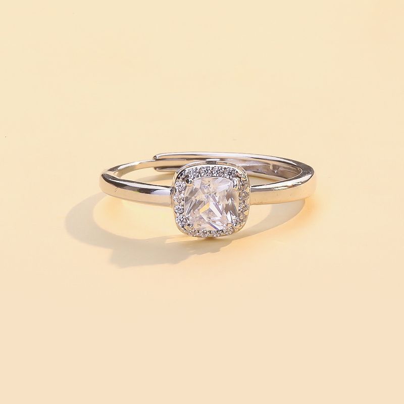 Prsten Ženski sterling srebrni moissanite Otvoreni prsten Niche Design Personality Jednostavan modni temperamentni prsten_voghion.com