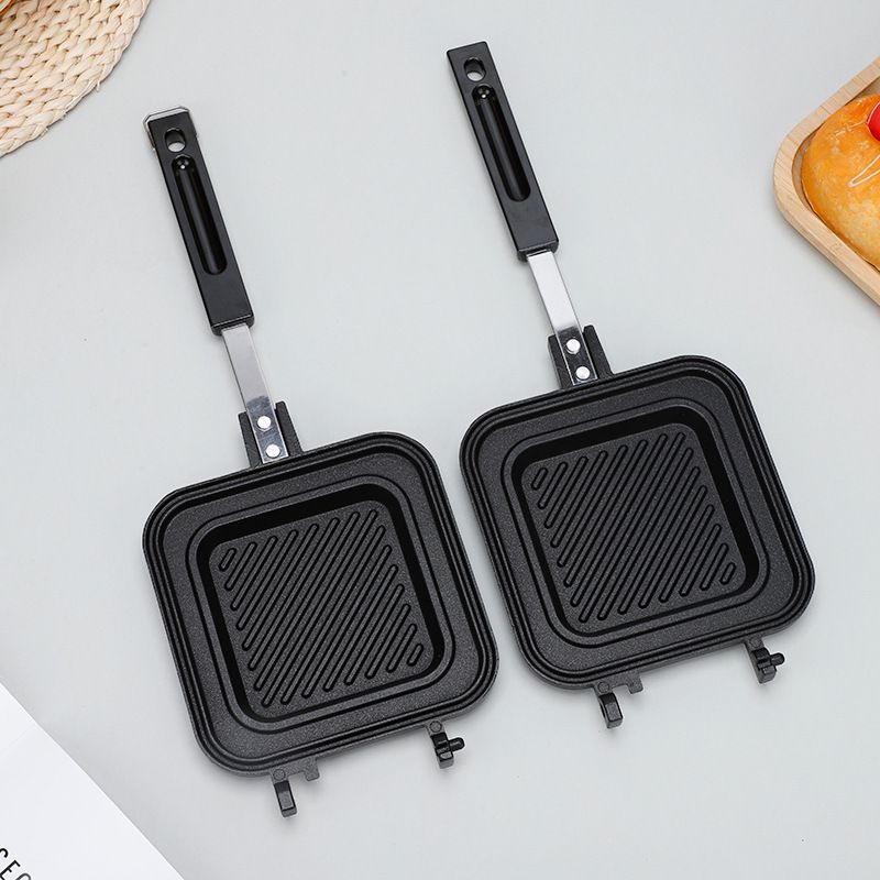 Sandviç Çift Taraflı Yapışmaz Tava Gazlı Ev Kullanımı Çok Fonksiyonlu Kahvaltı Makinesi Kızarmış Yumurta Tost Kalıbı_voghion.com