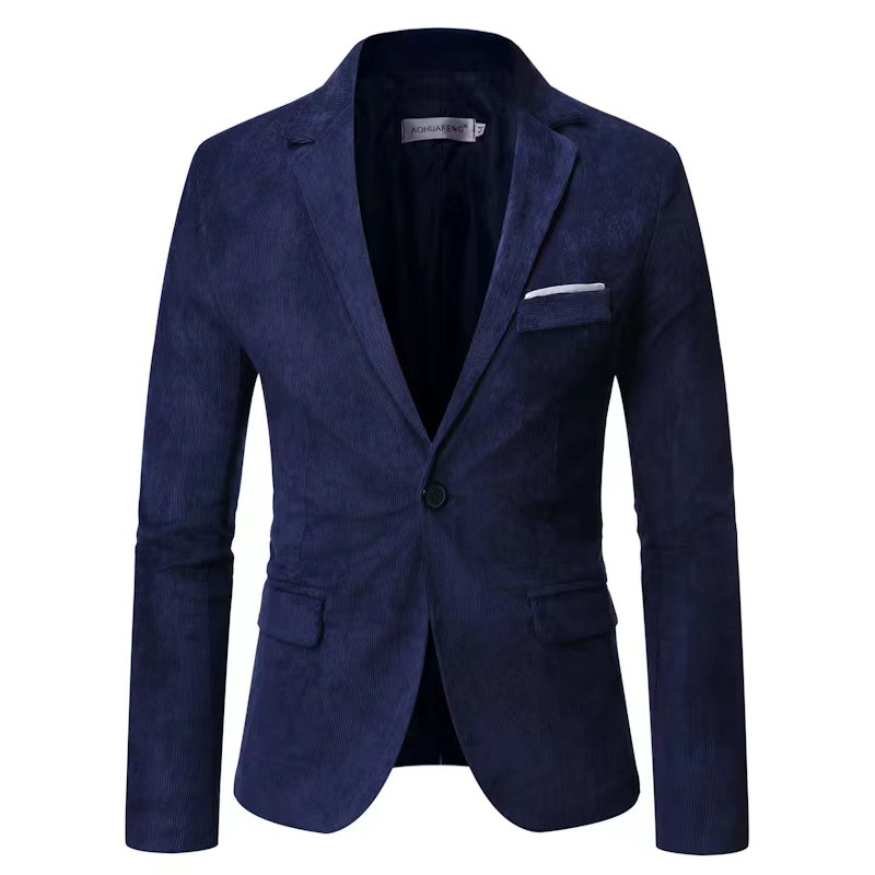 Mænds nye lille jakkesæt Mode Casual Business Professionel jakkesæt_voghion.com
