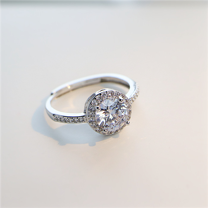 Un carato per donna, stile coreano e giapponese, zircone semplice e alla moda, moissanite simulata, anello di proposta_voghion.com