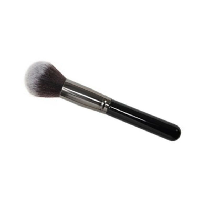 Profesionalus vienos apvalios galvos pudros šepetėlis Copper Ferrule Cosmetic Brush Beauty Makeup Tool_voghion.com