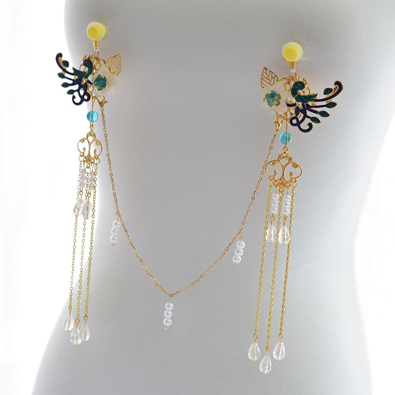 Collier intime Smsexy, vêtements de sortie, style ancien Han chinois, accessoires de fée, chaînes de corps, Mei, femme_voghion.com