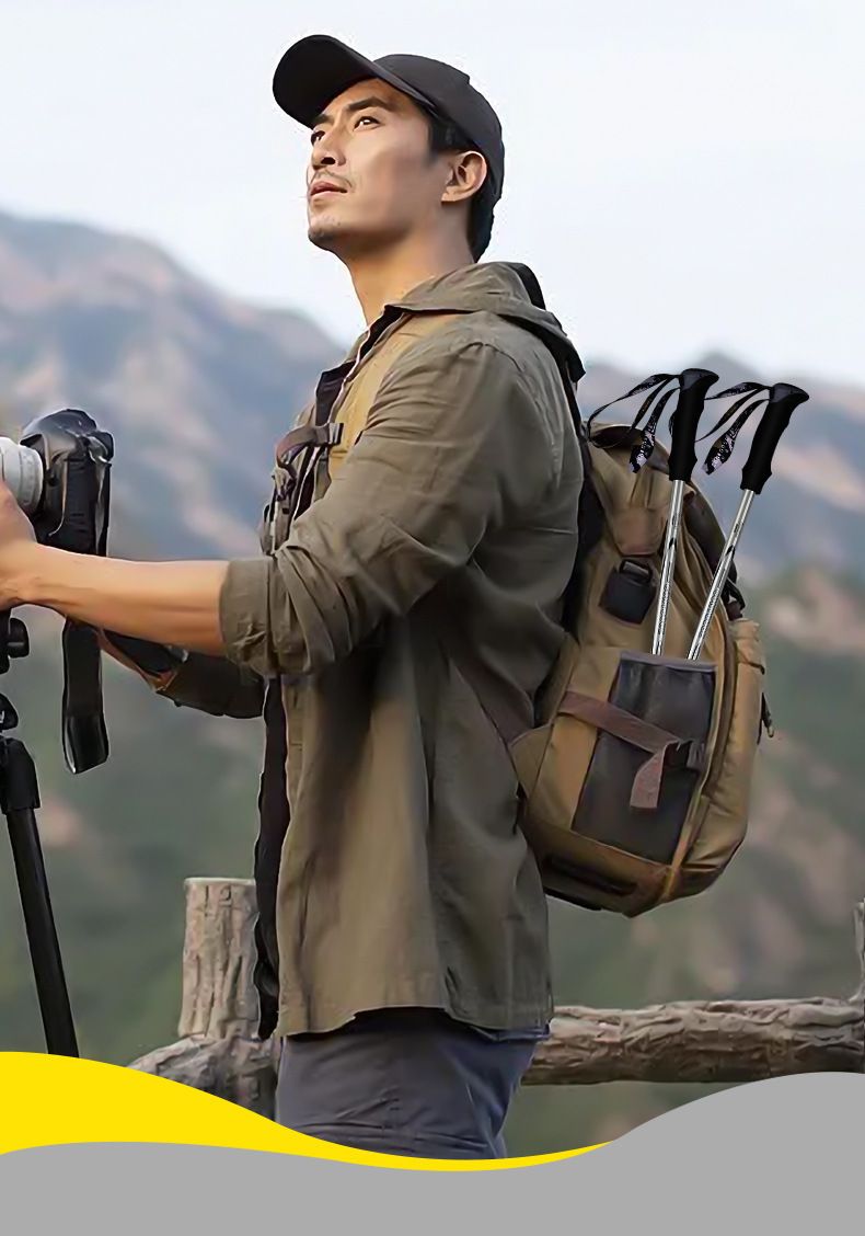 Kuangtu Bastoncini da trekking in fibra di carbonio Attrezzatura professionale per arrampicata all'aperto Escursionismo Ultraleggero Antiscivolo Telescopico da passeggio_voghion.com
