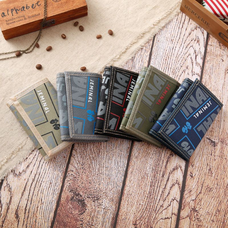 Men Short Thin High School Student Casual Horizontal Trendy Personality Soft Leather 70% Off Wallet Youth_voghion.com