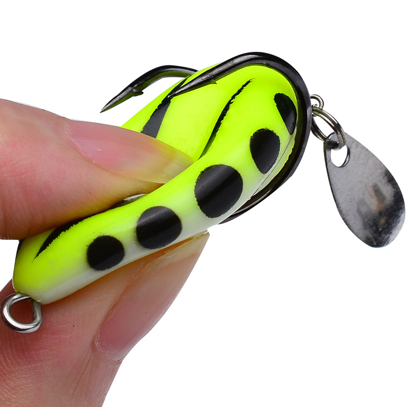 5G Simulation Snakehead Soft Mini Lure 4cm Modified Frog Bait Fishing Gear_voghion.com