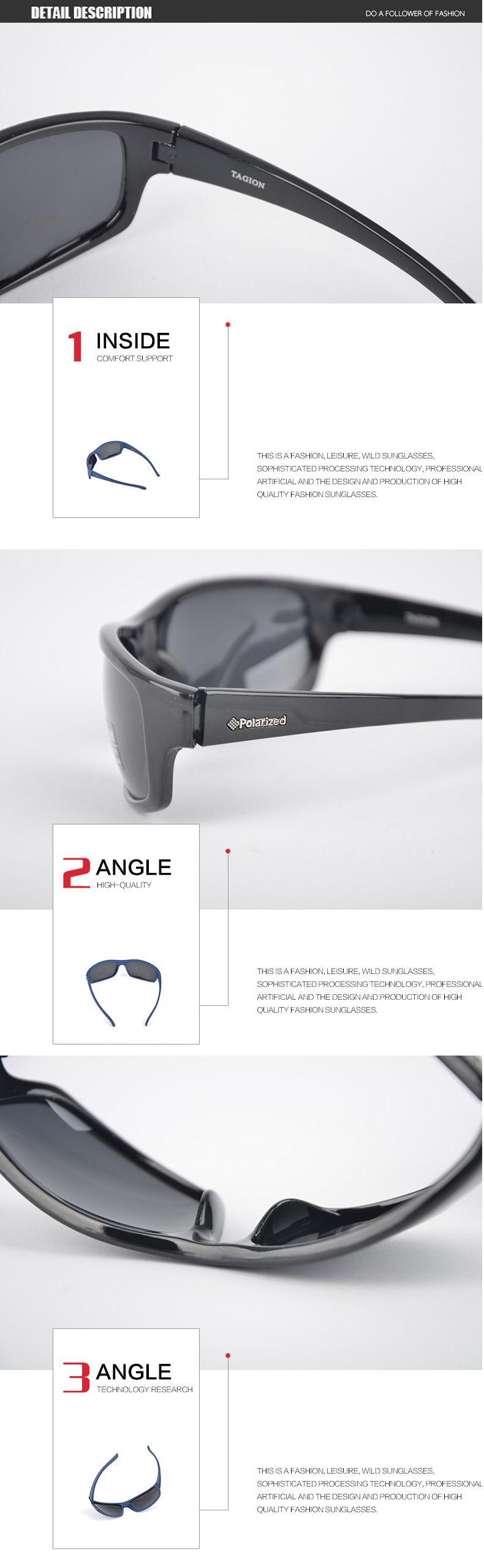 Lunettes De soleil De Sport hommes lunettes De Hipster polarisées UV400 lunettes De randonnée Lentes De Sol Hombre lentilles De Polaroid TG5104_voghion.com