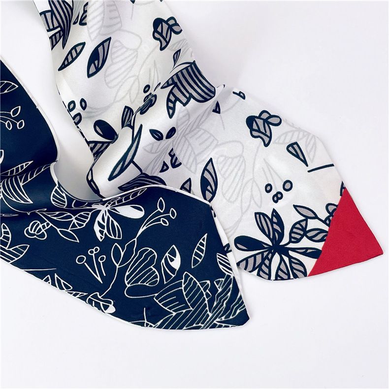 Sciarpa per borsa con rilegatura in nastro di protezione per il collo con fascia lunga da donna piccola in stile letterario primaverile ed estivo_voghion.com