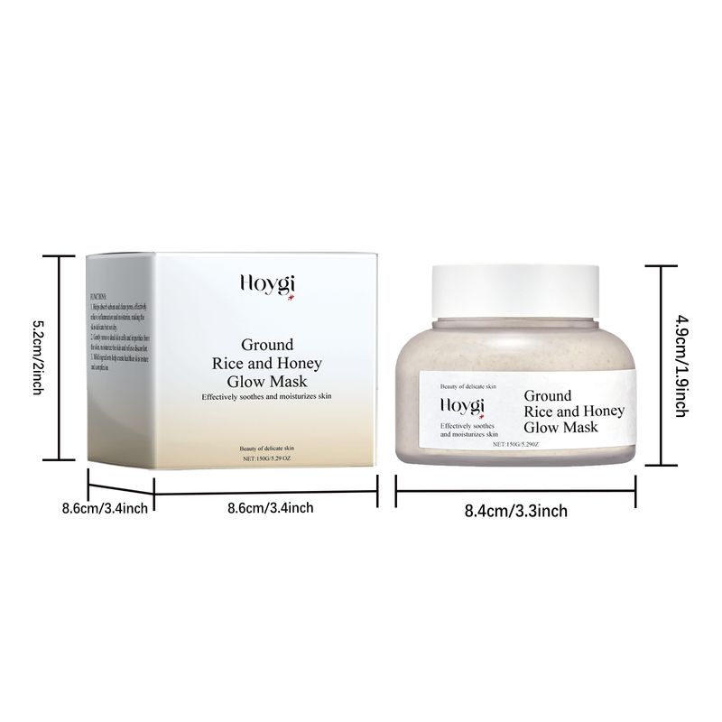 Reis Hunneg Feuchtigkeitsspenderend an ophellend Mask Feuchtigkeitsspenderend, hydratiséierend, pflegend a verbessert de Glanz vun der Gesiichtshaut_voghion.com