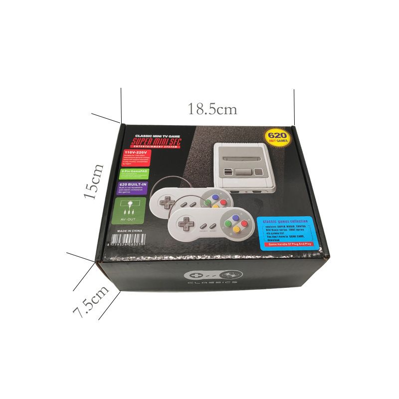 SFC620 AV SNES US-Version Mini-TV-Spielkonsole Rot-Weiß-Maschine FC Universal Clear_voghion.com