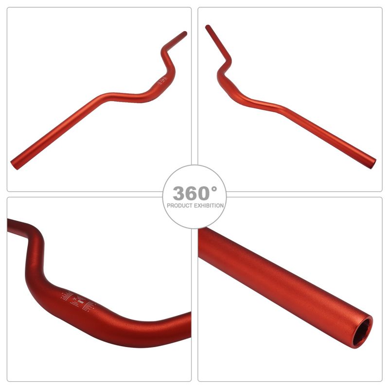 Aluminum Alloy Motorcycle Handlebar - High-Rise Off-Road Bike Handlebars For Enhanced Control & Comfort (74x11x4cm, Black/Red/Blue)_voghion.com
