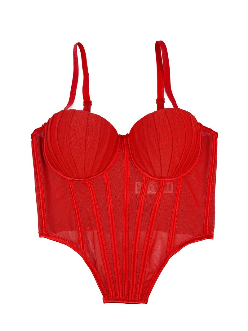 Women's Clothing Pleated Design Herringbone Bra High End Outer Wear Bra With Cup Pads Body Shaping Sling_voghion.com