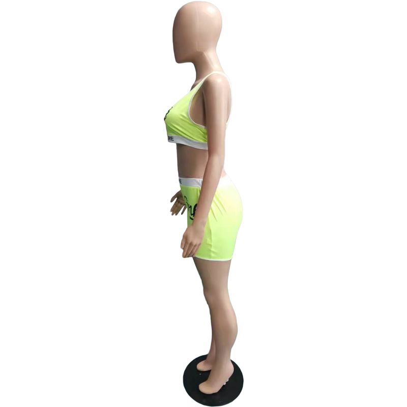 Women's Clothing Independent Station Fashion Casual Sexy Letter Print Swimsuit Two-piece Set_voghion.com
